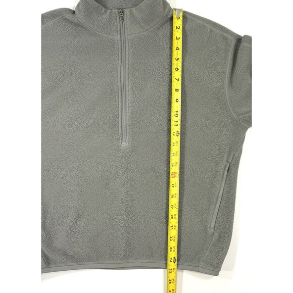 Lululemon Mens Oversized Fit Fleece Half Zip Pullover Size Medium Gray - Picture 8 of 8